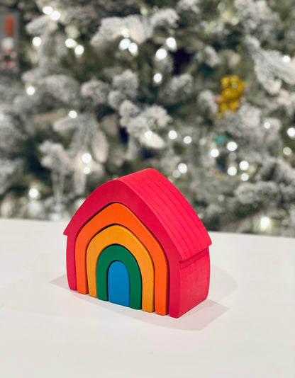 Rainbow Stacking House