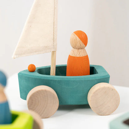 Little Land Yachts with Peg Dolls