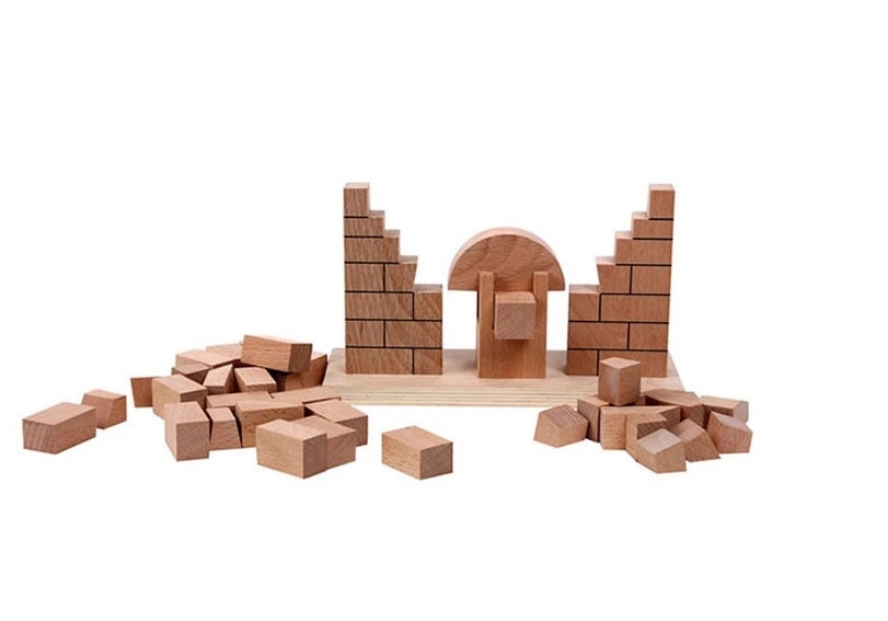 20 Pieces Roman Arch Collection with newest Tray Wooden Toys