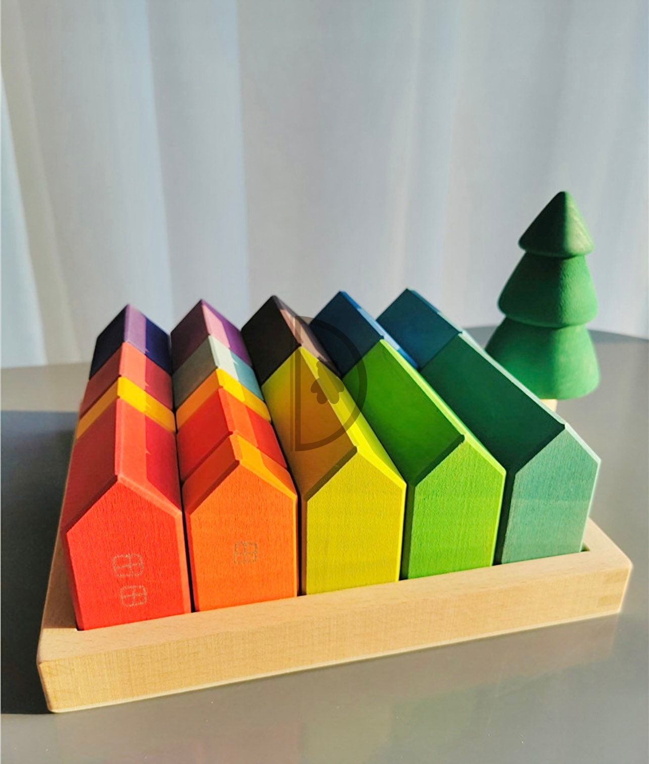 Houses Building Blocks Set