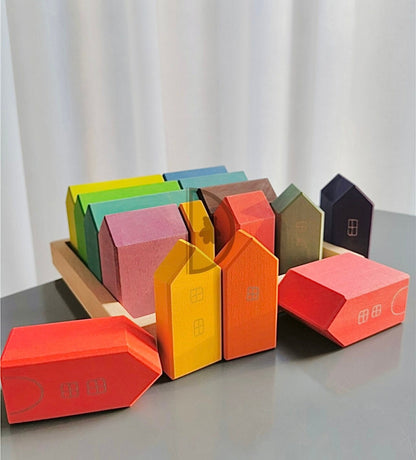 Houses Building Blocks Set